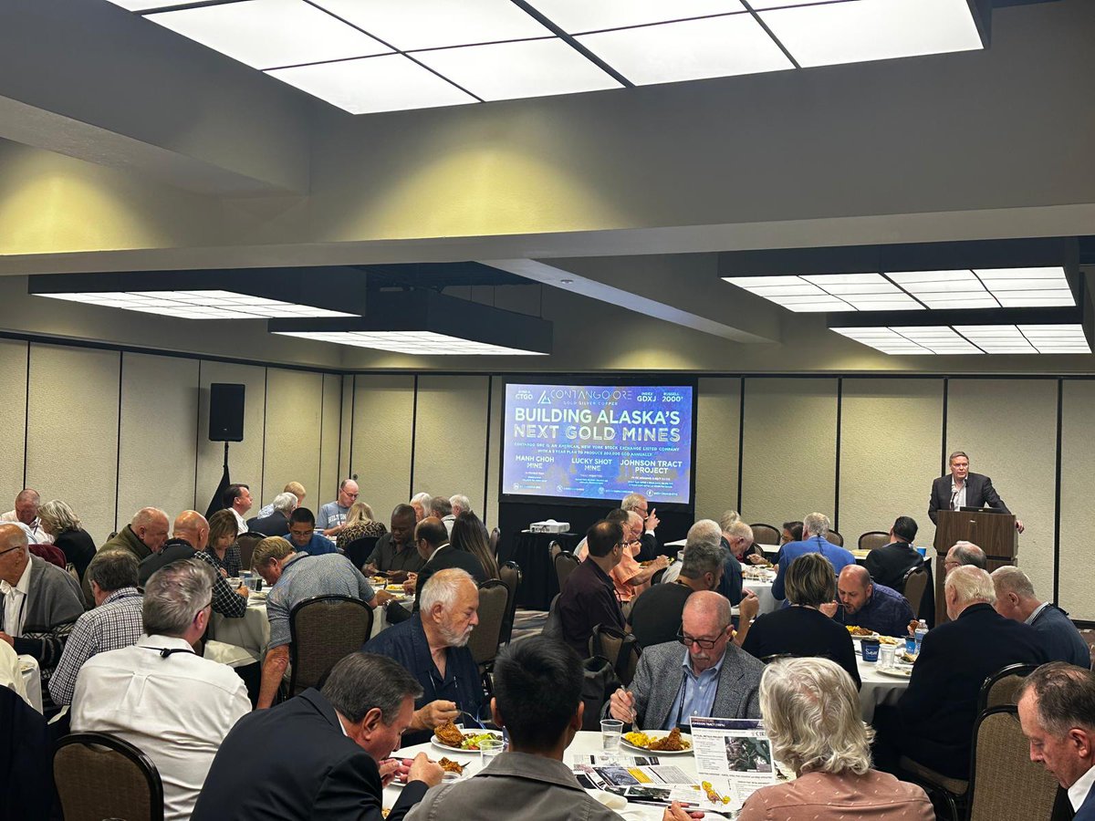 OreContango's tweet image. Rick Van Nieuwenhuyse presented the Contango Ore story to a full house at the New Orleans Investment Conference luncheon. Great turnout! #NOIC2025