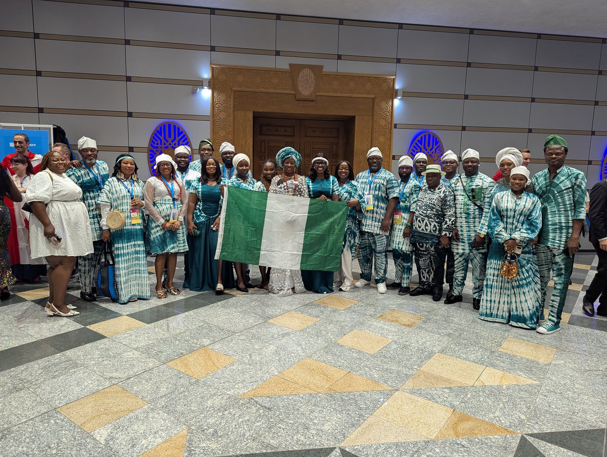 jci_nigeria's tweet image. With pride in our hearts and purpose in our steps, JCI Nigeria delegates joined global changemakers at the grand opening of the 2025 JCI World Congress in Tunis, Tunisia. 

Led by our National President, Oluwatoyin Atanda, the Nigerian delegation radiated unity, excellence…