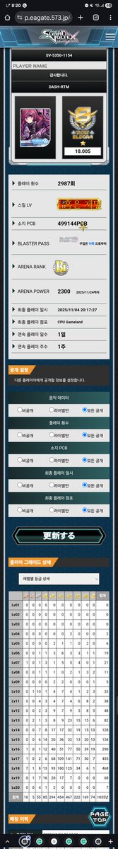 DASH_RTM's tweet photo. #SDVX
2025/11/4 VF18 REACHED!!!!
18LV 468곡 플래이
17LV 455곡 플래이
18랩 AAA 34곡 AAA+ 6곡 S 1곡
17랩 AAA 71곡 AAA+ 50곡 S 7곡
18랩 하드클 95개 맥스클 1개
17랩 하드클 251개 맥스클 21개 UC 3개
플래이 횟수: [2987회] https://t.co/Hf34koJwIT