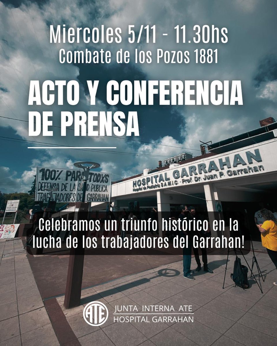 Lxs trabajadorxs del Hospital Garrahan lograron un aumento salarial del 61%. Una conquista histórica que demuestra lo importante de salir a las calles a luchar contra este gobierno de ultra derecha que quiere llevarse todo puesto. Luchar sirve siempre!