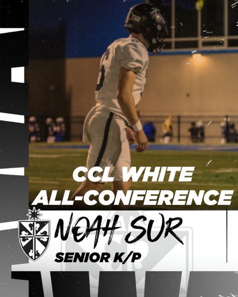 Honored to be All-Conference! This award wouldn’t be possible without the whole team helping to contribute. <a href="/FenwickFB/">Fenwick Football</a> <a href="/FenwickCoachB/">Matt Battaglia</a> <a href="/FenwickAD/">Fenwick Athletics</a> <a href="/NUFBFamily/">Northwestern Football</a> <a href="/CNendick25/">Chris Nendick</a> <a href="/Joe_Seymour26/">Joe Seymour</a> <a href="/Creightp/">Paul Creighton</a> <a href="/AABonNBC/">Navy All-American Bowl</a>