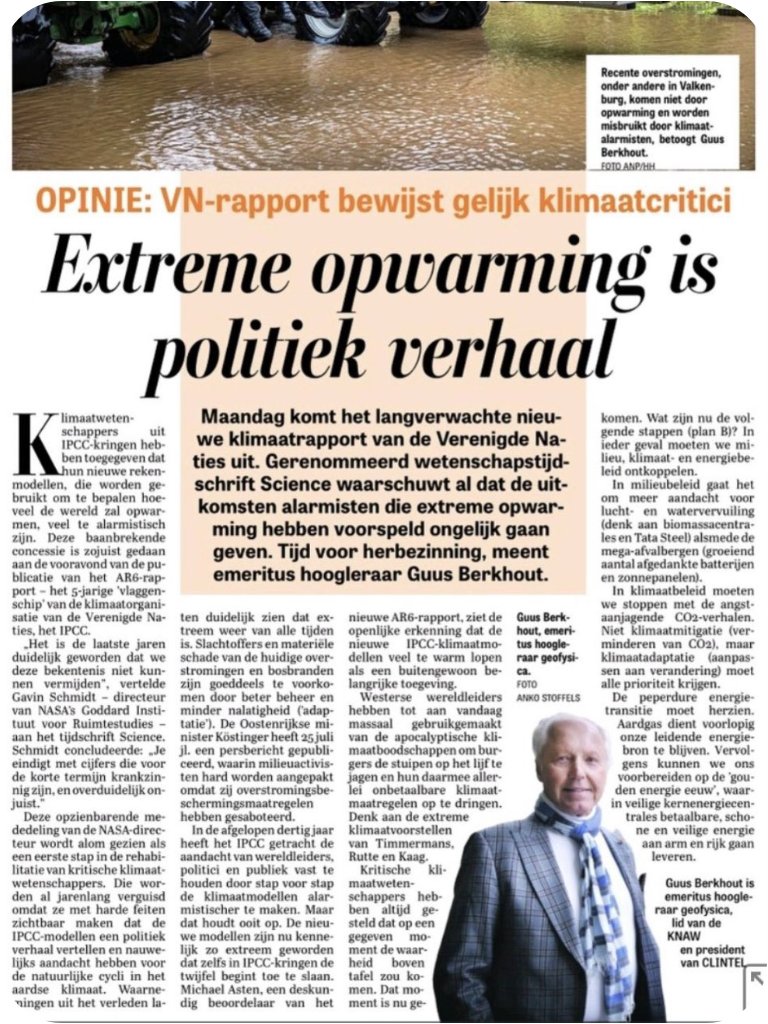 <a href="/TomvanderLee/">Tom van der Lee</a> Die plaat blijft hangen, Tom. Ik zou eens gaan nadenken over een ander doem scenario om uw politieke doelen te verwezelijken. Eentje die niet achterhaald is...