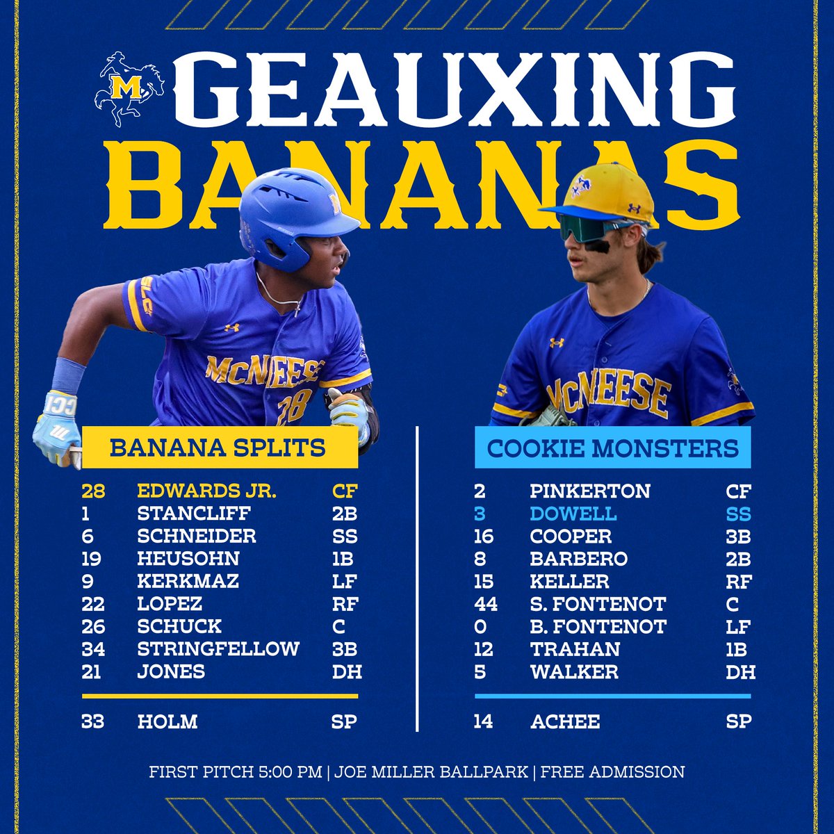 McNeese Baseball tweet media