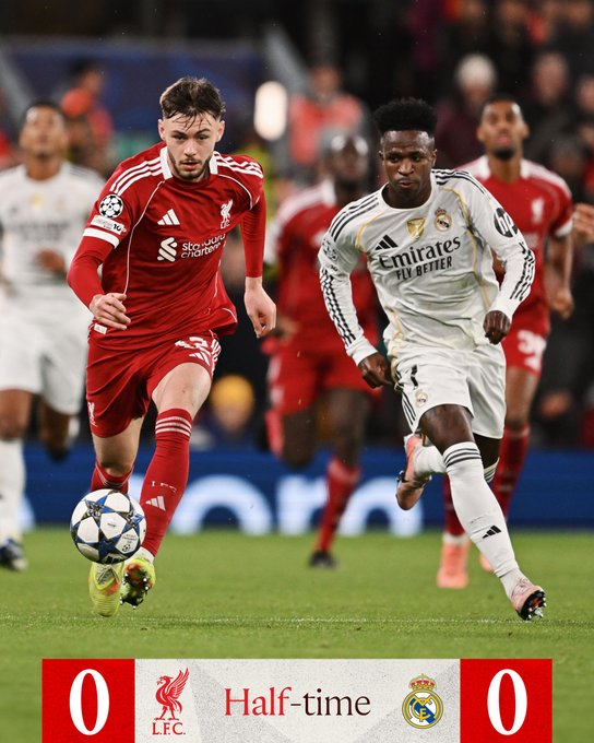 lfcstreamhd's tweet image. Level at the break ⏸️ #UCL 

Follow @lfcstreamhd For Second Half Live Stream