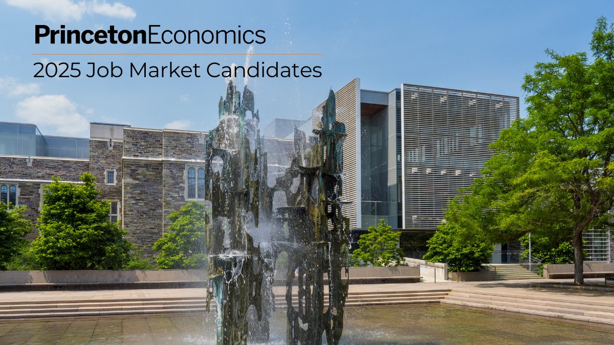 PrincetonEcon's tweet photo. @PrincetonEcon is proud to present the Ph.D. candidates on this year's economics job market.

Learn more about their research, fields of study, and more on our website: https://t.co/i3SKokvEU7 https://t.co/TLfp6zZuQO