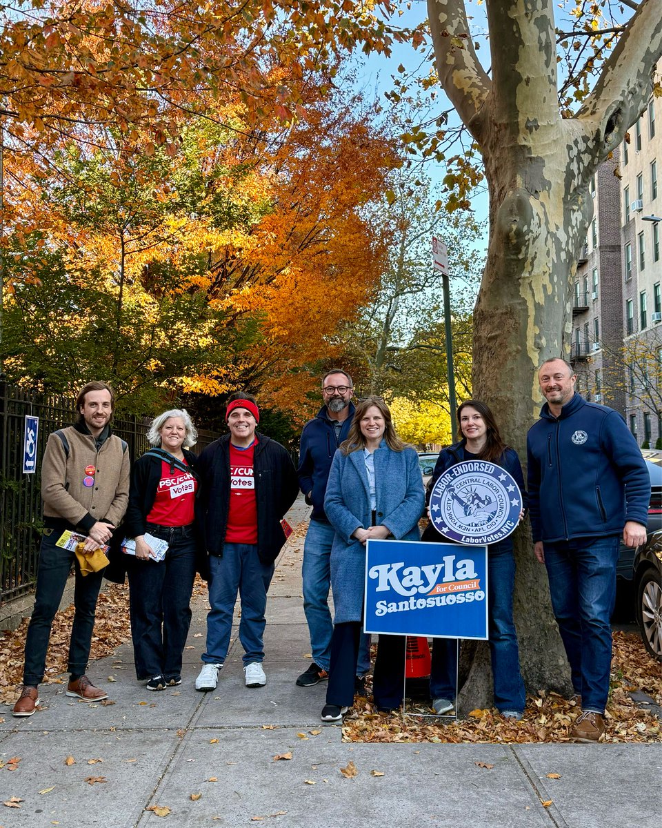 CentralLaborNYC's tweet image. Council District 47 we see you! We are proud to stand with Kayla Santosuosso for NYC Council! Polls are open until 9PM so make your voices heard! #NYCLaborVotes