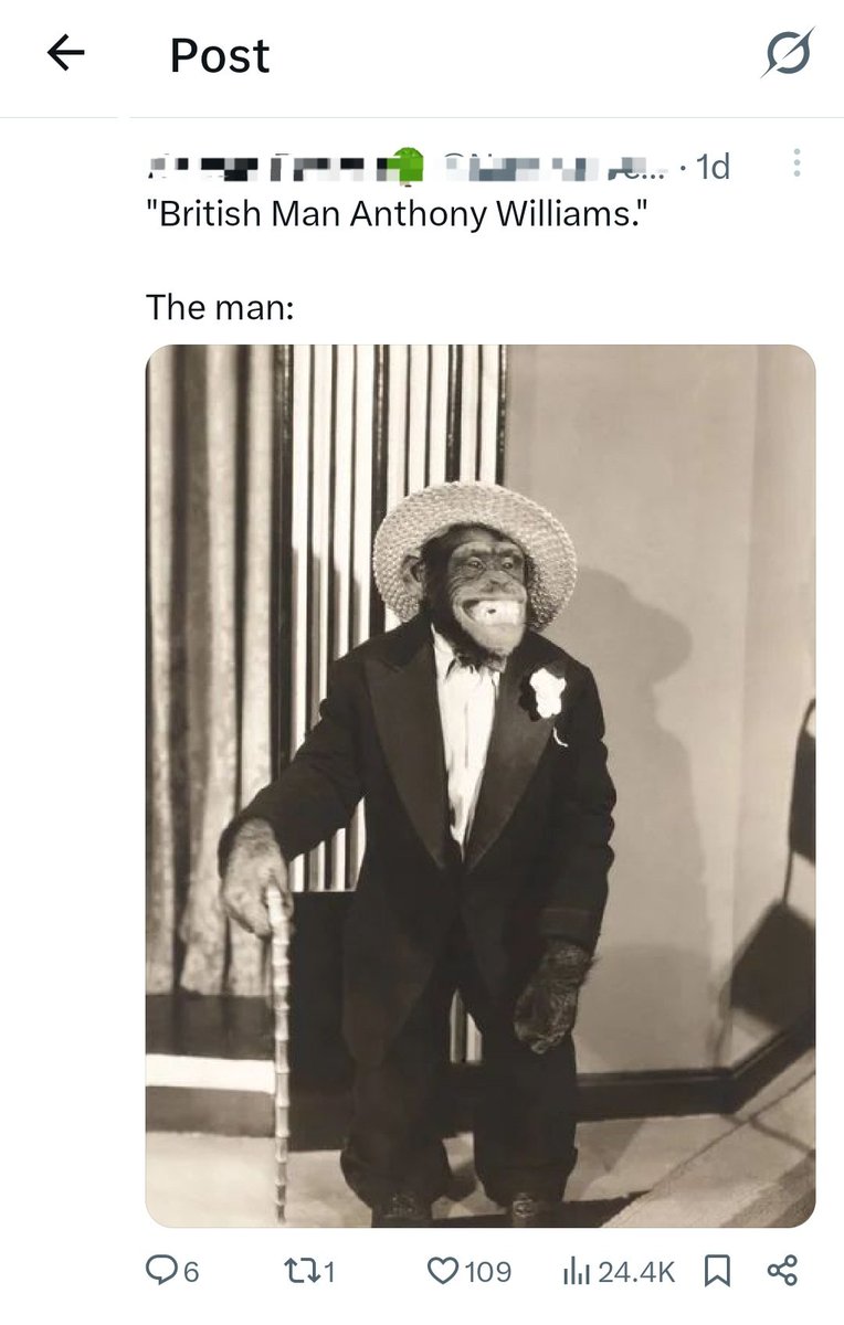 clairemsmith_'s tweet photo. According to X, this post isn't racist. Then again, it appears racism isn't against their safety policies any more. https://t.co/V0veLRXf6p