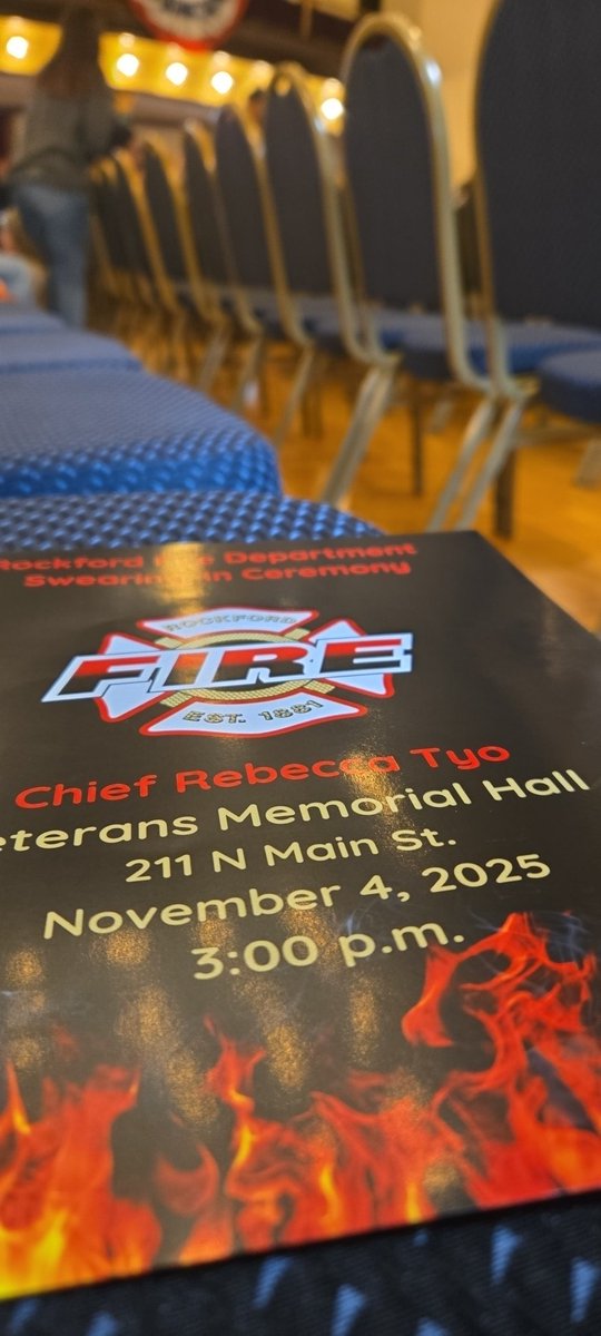 Chief Rebecca Tyo takes the oath of office today as Rockford's new fire chief.
rrstar.com/story/news/loc…