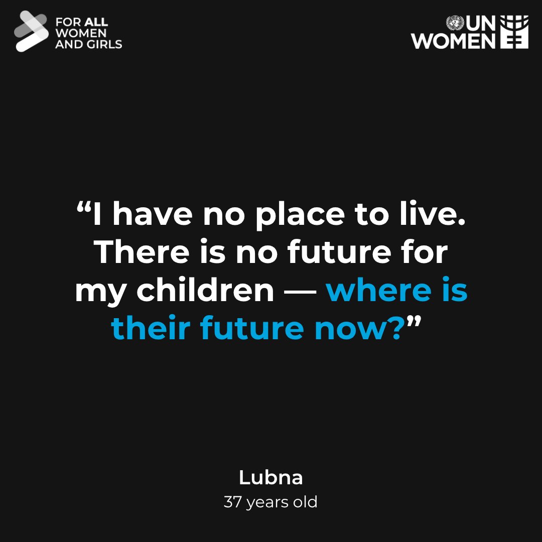 Over 1 million women and girls in #Gaza still face urgent needs.

From basics for survival to psychosocial support, <a href="/UN_Women/">UN Women</a> is on the ground to provide gender-responsive support.

🔗 See what women in Gaza are telling us they need right now: unwo.men/3Jw750XmKO0