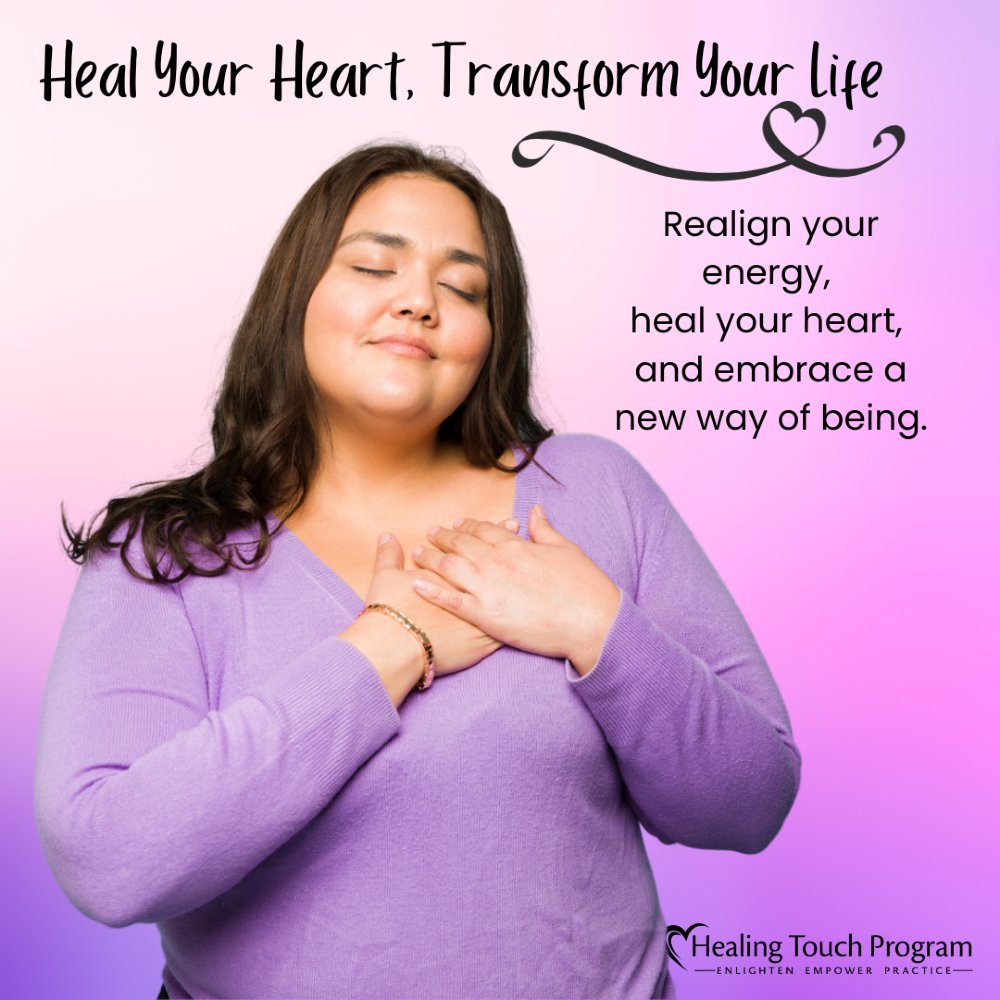 HTProgram's tweet image. Heal your heart, transform your life. 🌿
Discover how Healing Touch helps you realign your energy, restore balance, and embrace a new way of being — calm, connected, and whole. 💜
#HealingTouchProgram #EnergyHealing #HolisticHealth #HeartHealing #HealingJourney