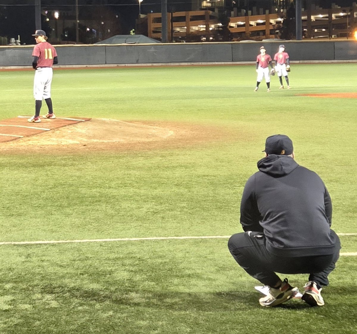 "The Allen Effect"
The 2025 <a href="/USC_Baseball/">USC Baseball</a> 
Team pitching statistics improved all across the board in Sean Allen's <a href="/SeanAllen3/">Sean Allen</a> first year as Pitching Coach:
Year: 2025/2024
G: 60/59
IP: 529/523.1
H: 497/514
BB: 220/249
ERA: 4.75/4.87
BAA: .249/.256
WHIP: 1.36/1.46
Wins: 37/31