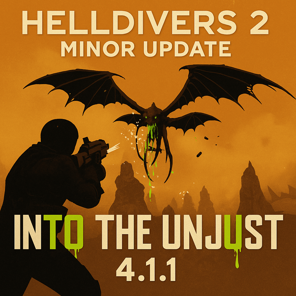 helldiversforum's tweet photo. Arrowhead released the Helldivers 2 “Into the Unjust” 4.1.1 Update, which deploys many fixes, weapon tweaks, and performance boosts to refine every drop for Super Earth, Managed Democracy, and Sweet Liber-tea! ✊ #Helldivers #Helldivers2 #HelldiversForum

https://t.co/kMo7FJbMvw https://t.co/bcCwTHaCX6