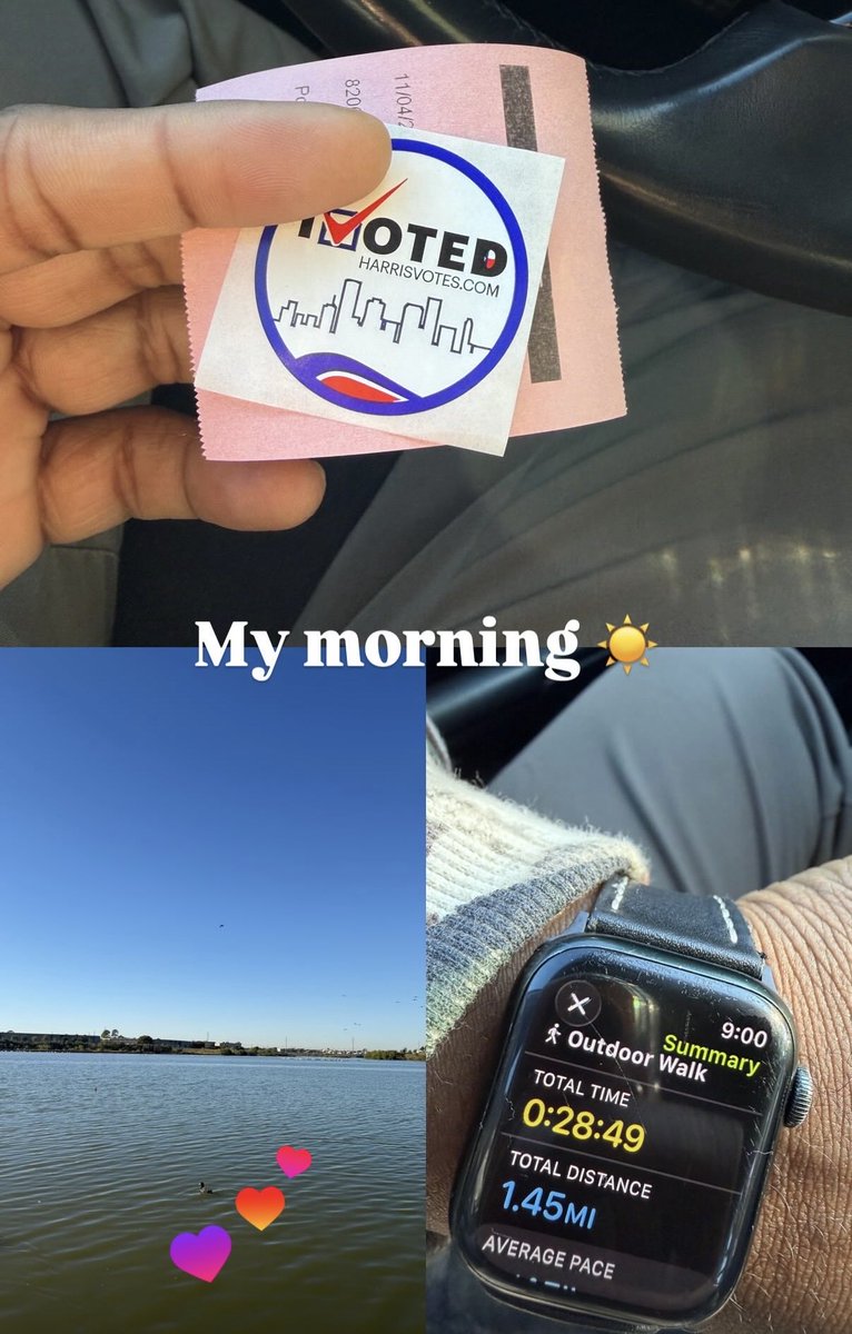 Got out to #Vote and got some much needed sun time! 🙏🏾😌