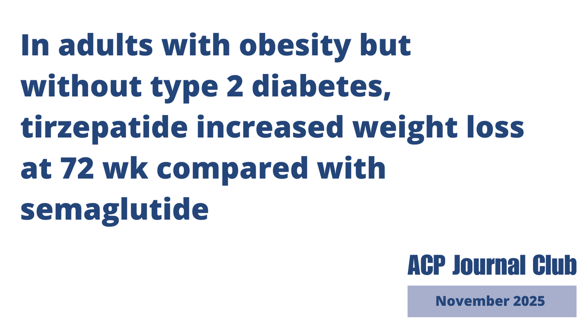 AnnalsofIM's tweet image. A new ACP Journal club is out now. Read the latest summaries of best new evidence for internal medicine including weight loss with #tirzepatide versus semaglutide, lifestyle interventions for adults at risk of dementia, #CRC screening. f.mtr.cool/wsusvwpdwp