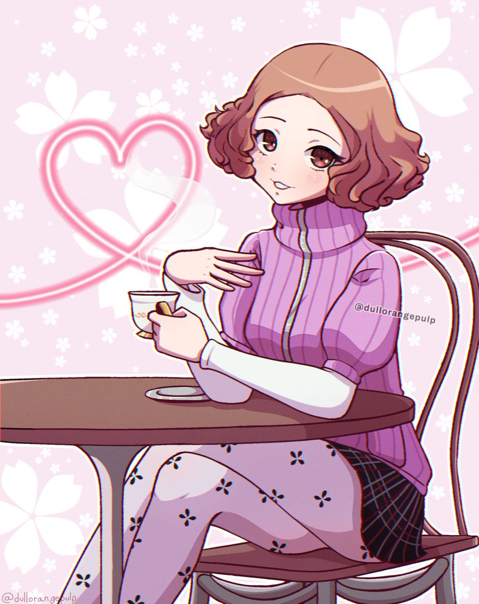 DullOrangePulp's tweet image. Haru coffee date 💗☕️