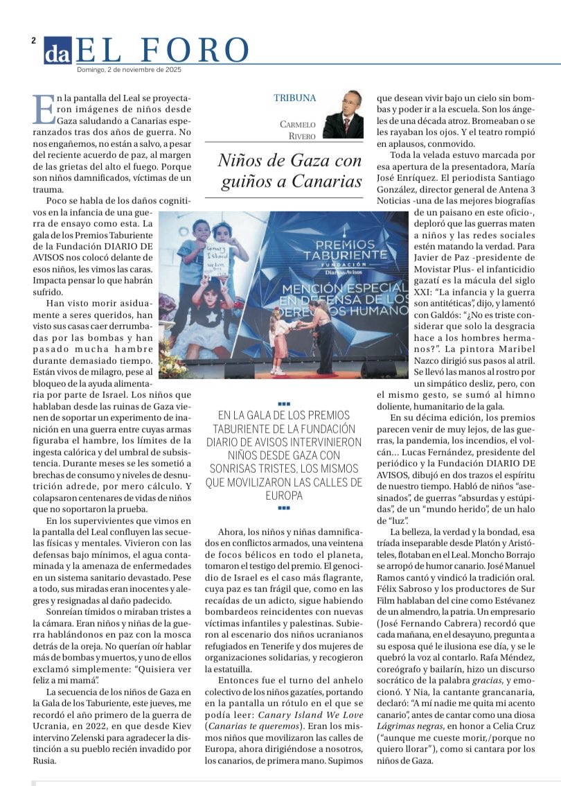 Gala de los Premios Taburiente