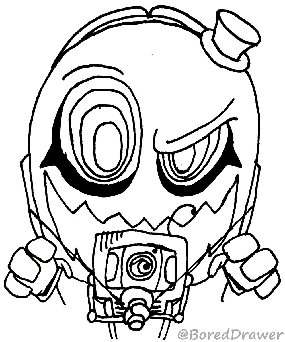 BoredDrawer's tweet image. Totally forgot to make anything for halloween, so here's a local ghost being spooky, I might colour it later idk