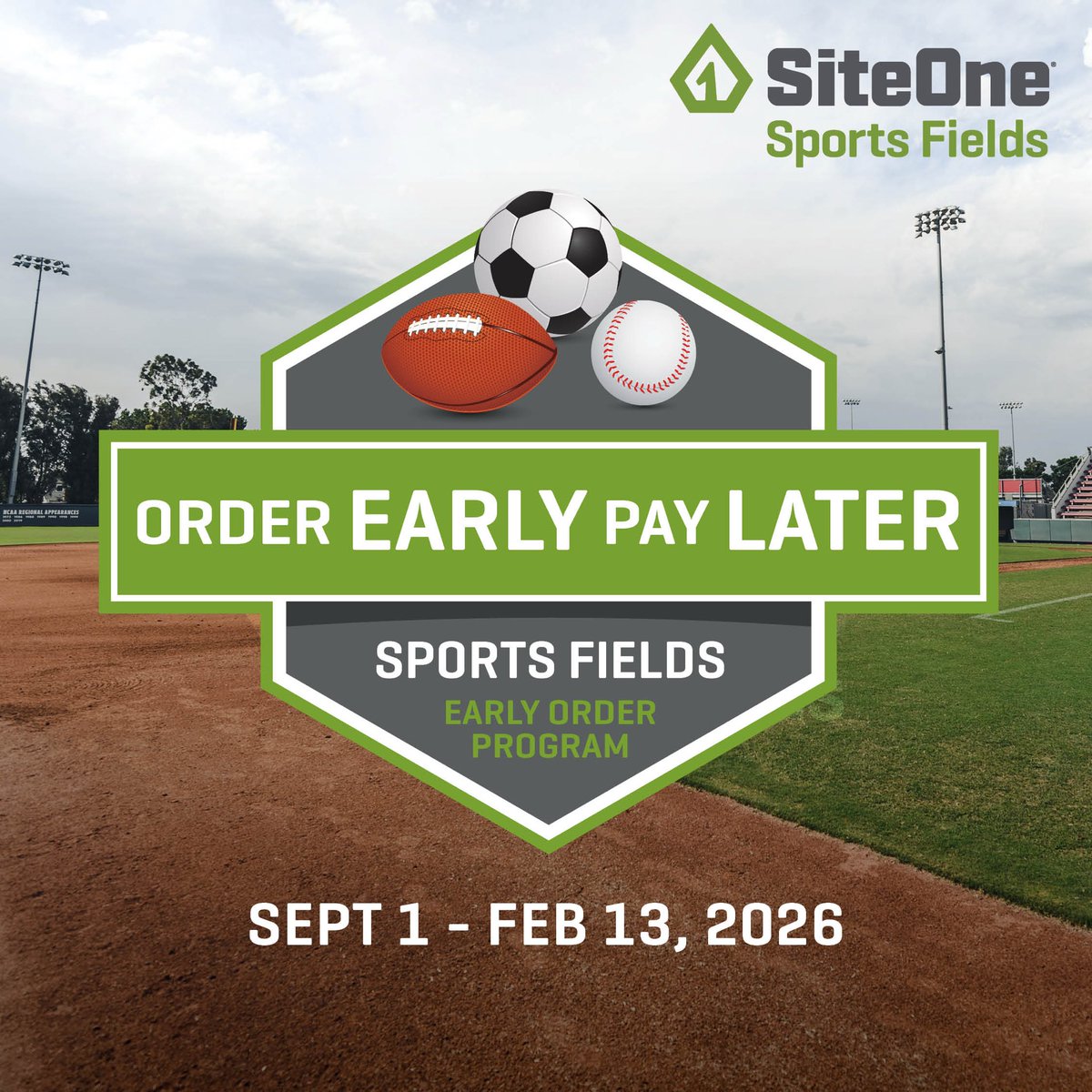 Sharing on behalf of <a href="/SiteOneSupply/">SiteOne Landscape Supply</a> 

Save on the new maintenance products you need to create a home turf advantage!
siteone.com/SportsEOP