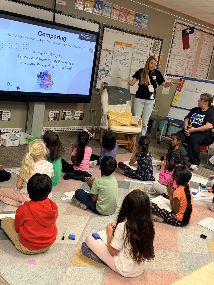 kaburch1981's tweet image. When students do the thinking and the talking, they do the learning! 💭🗣️ These @hugheselem mathematicians are putting their math knowledge to work and showing what true understanding looks like! 🔢✨ #MathTalk #StudentLedLearning