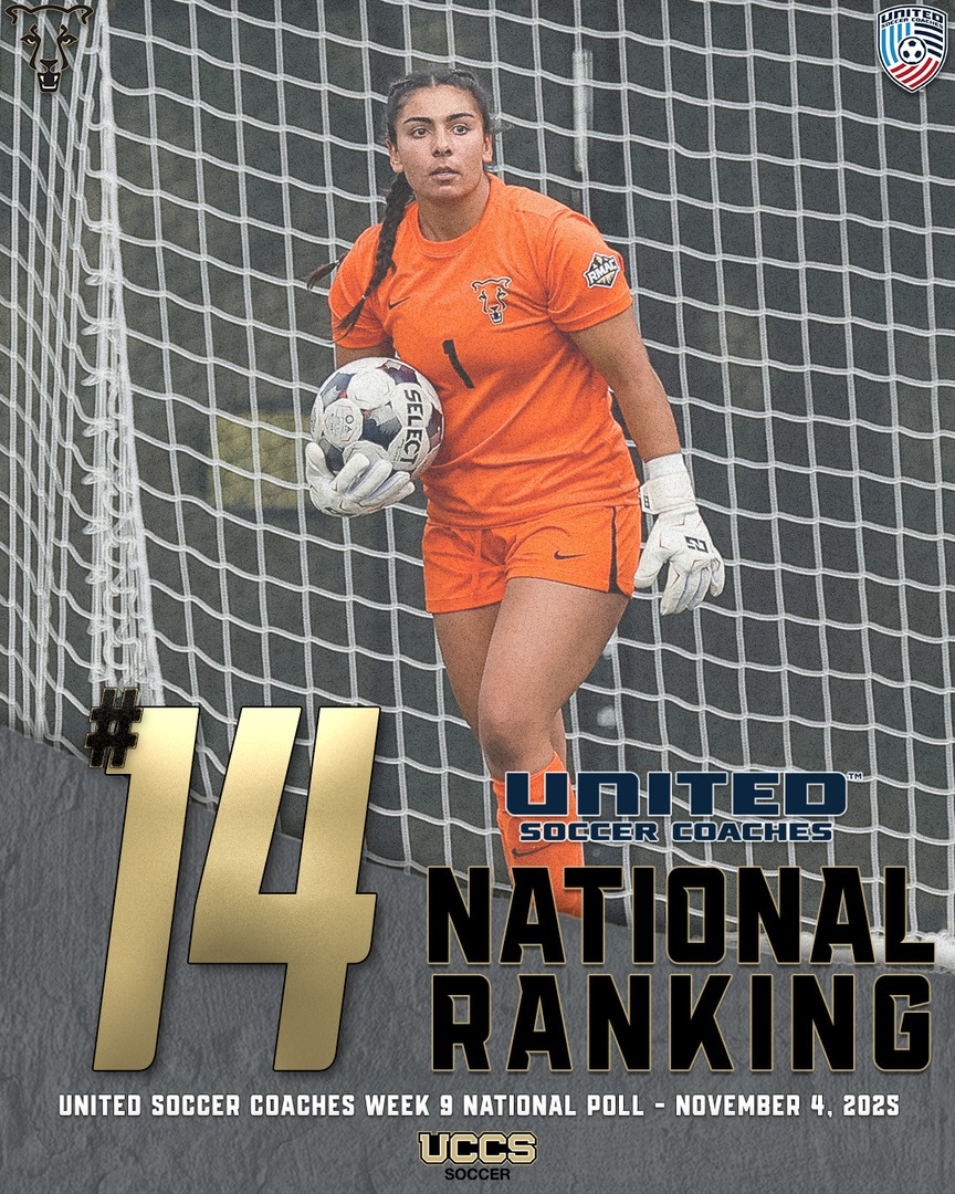 UCCS women’s soccer team ranks #14 in week nine of the United Soccer Coaches National Poll after drawing 0-0 results against Colorado Mesa and Westminster. 

#GoMountainLions 

heyor.ca/w4r60L