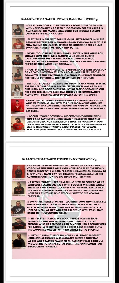 coachclancy11's tweet image. Week 5️⃣ MANAGER power rankings ⬇️ 

HUGE jumps &amp;amp; MASSIVE falls in this week’s rankings!!! 

#CARDSrising 📶

“If you’re not FIRST you’re LAST” -Ricky Bobby