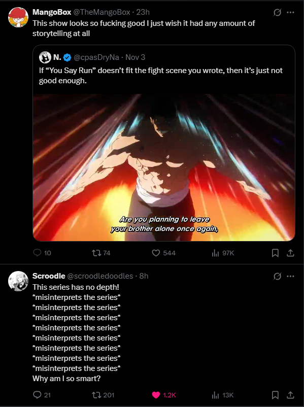 insane tweet line up