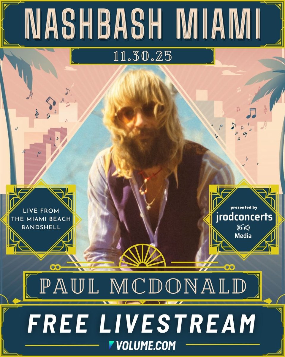 GetOnVolume's tweet image. GET READY FOR A GOOD TIME WITH @THEPAULMCDONALD! ⁠
⁠
Streaming live from Nashbash on @GetOnVolume, join us on November 30th for the free livestream featuring @IamMaggieRose, @MoonTaxi, Paul and @IamJessNolan!⁠
⁠
Get your free livestream ticket at go.volume.com/4hLLKHG
