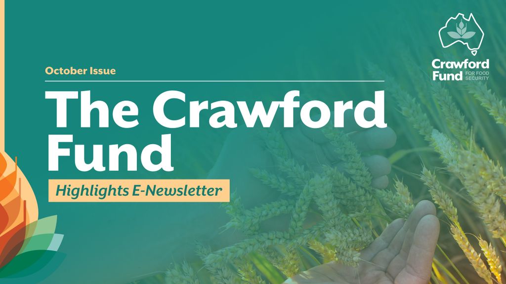 📰 Catch up on our October newsletter!

Explore upcoming opportunities and stories from across our network — here’s what’s been happening at the Crawford Fund!

Read it here 👉 buff.ly/LXH7Aew
Subscribe 👉 buff.ly/E3GLGB2