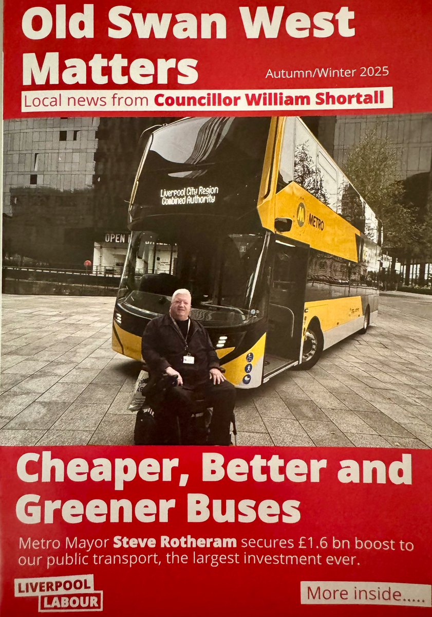 My new #OldSwanWest ward leaflet for autumn/winter now ready for delivery -  helping and supporting residents all year round     👇🏻<a href="/MetroMayorSteve/">Steve Rotheram</a>
