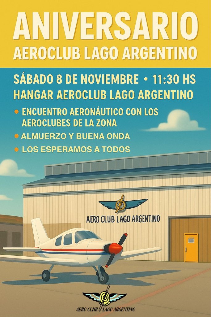 Aeroclub Lago Argentino (@aeroclublagoarg) on Twitter photo 