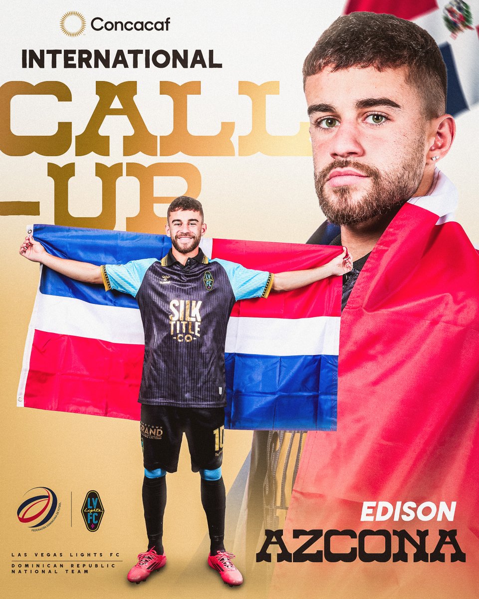 Midfielder Edison Azcona has been called up by the Dominican Republic national team for the Concacaf Friendly Series.