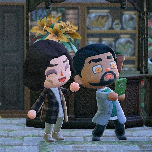 of course i took out my switch and made jayce and viktor the moment nintendo announced the 3.0 update for animal crossing #jayvik