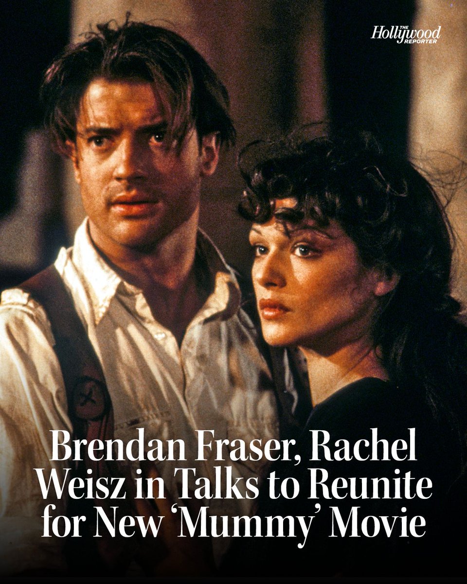 THR's tweet image. Brendan Fraser, who led the trio of movies made between 1999 and 2008, and Rachel Weisz, who starred in the first two, are in talks to star in a new #Mummy sequel. Radio Silence is set to direct. 

More details here: bit.ly/47rgBFW