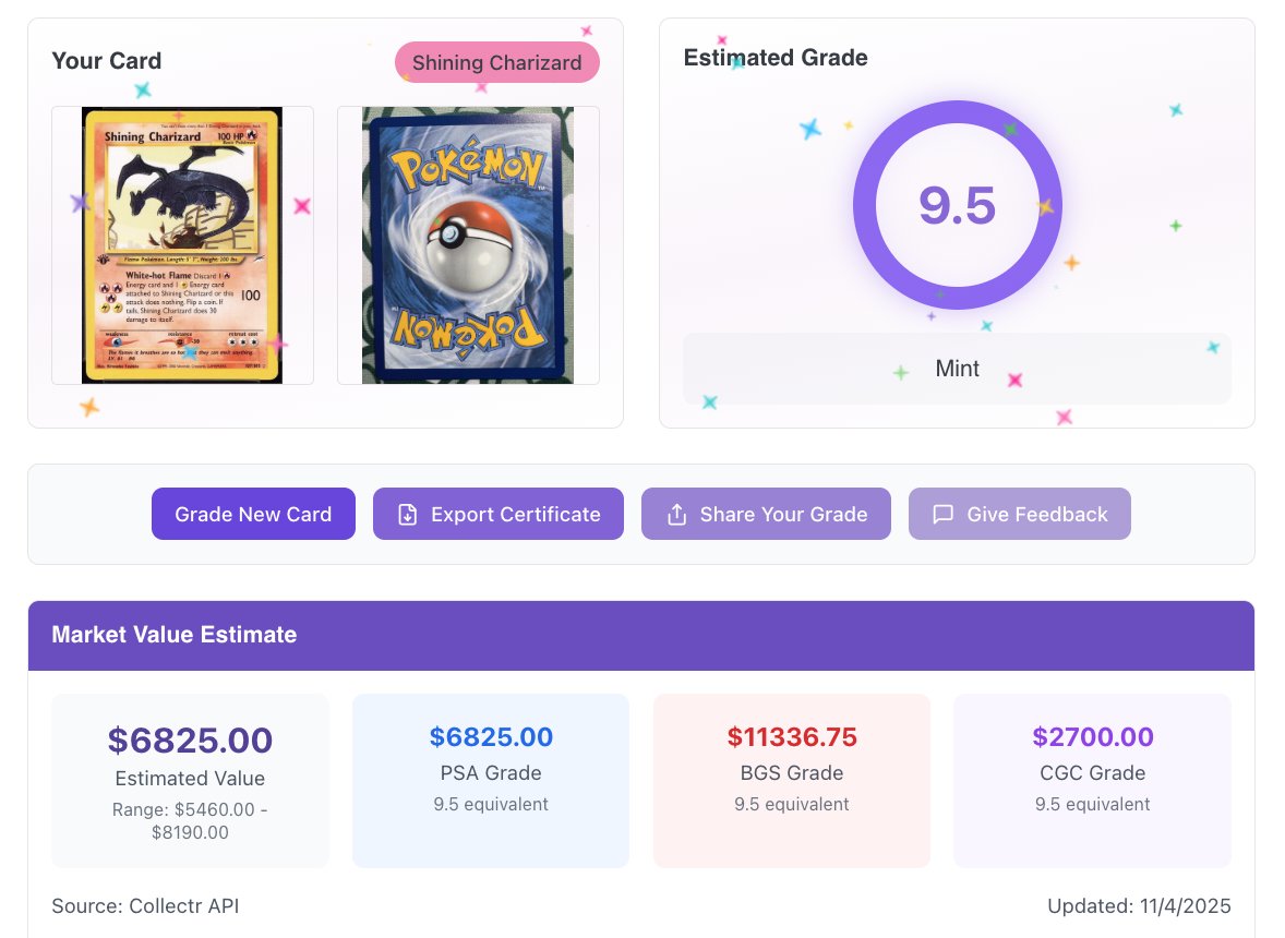 pokegrade.ai tweet media