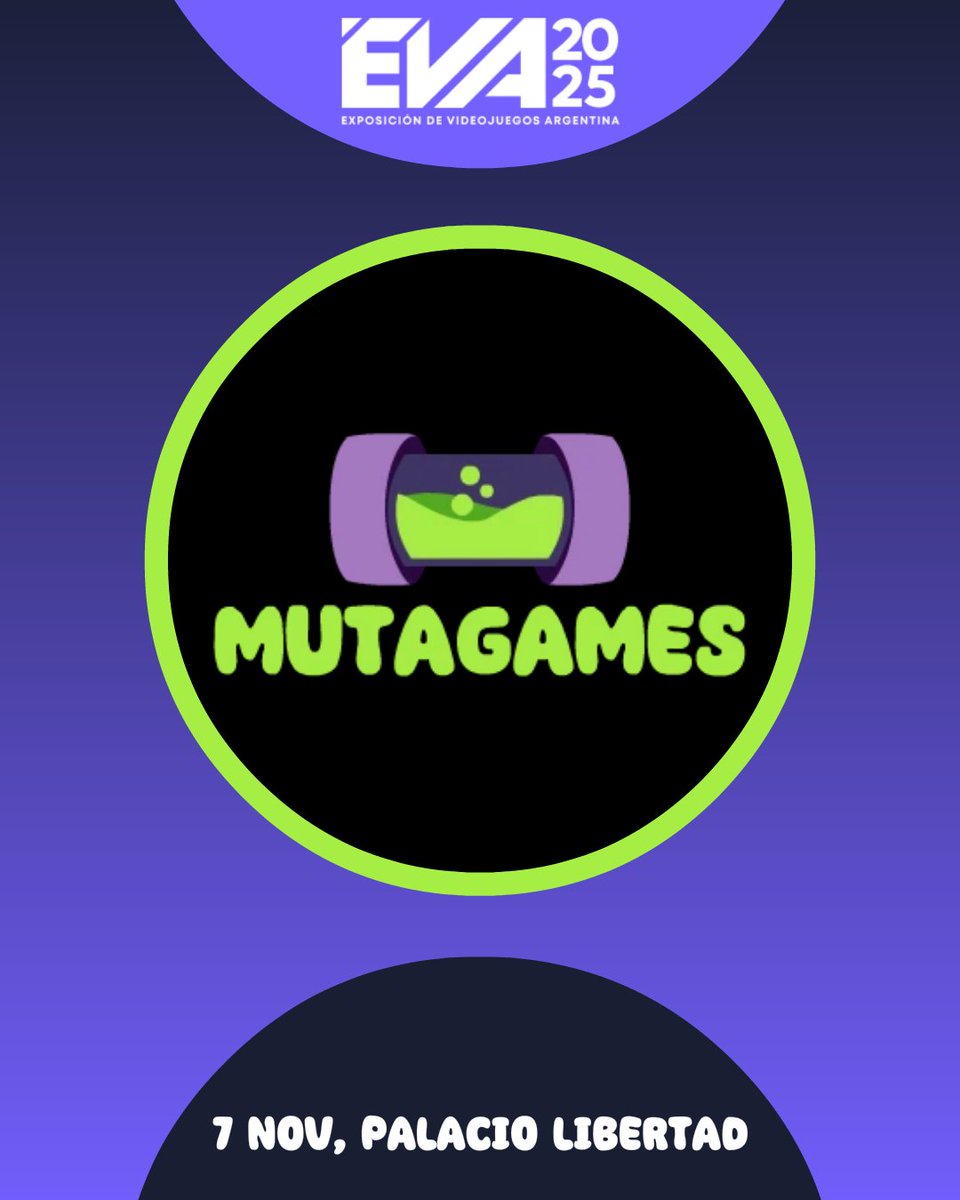 mutagamesok's tweet photo. ¡Mutagames dice presente en EVA 2025 este Viernes 7!

🥳 Vamos a estar como visitantes para ver todo lo que la industria está haciendo. Si un publisher curioso se cruza en nuestro camino, llevamos juegos para mostrar! 😉no duden en saludar!

#EVA2025 #Mutagames #Networking https://t.co/nLa5bRHTKG