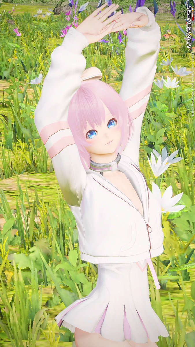 おはようございます☀🐕 ͗ ͗
新クエスト、防具、OP、スク、LS色々ありますね✨楽しみ〜🎶
チョイ見せくらいの方が可愛く見えたり…しませんか?💦
 #PSO2NGS_S︎S 
 #メンテの日なのでssを貼る