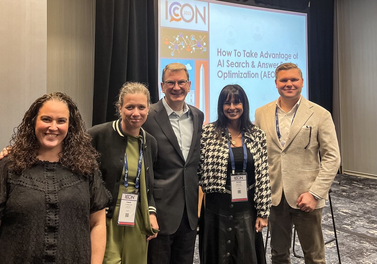 Notified's tweet image. How can brands stay visible and credible when AI decides what audiences see and trust?

At #PRSAICON, we shared how to stand out and why Structure, Originality, Authority and Recency are key drivers of discoverability.

Learn more: ow.ly/H6Wi50XmM3r

#AI #AEO #AnswerEconomy