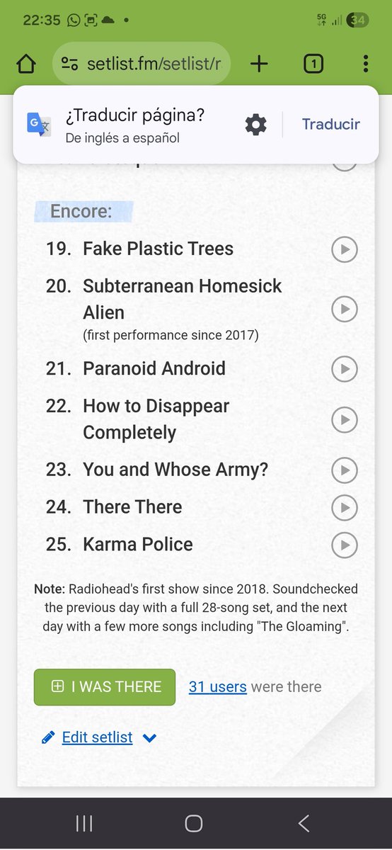 El viernes creo que muero