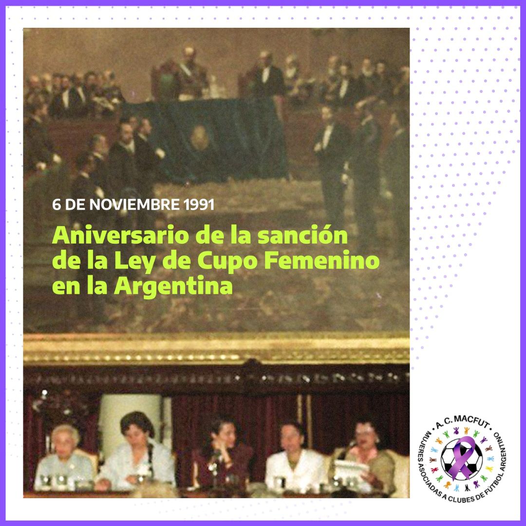 Se cumplen 34 años de la sanción de la ley que dio la posibilidad a las mujeres de ocupar el 30% de los cargos electivos

Reafirmamos nuestro compromiso de trabajar por el ejercicio efectivo e igualitario de los derechos de las mujeres en todos los ámbitos.

#CupoFemenino
#Macfut