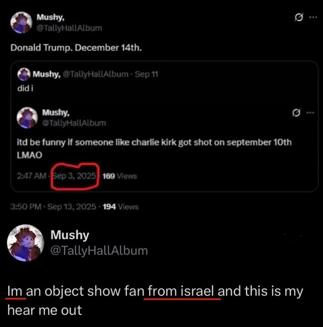 Hold up. This person is from Israel?