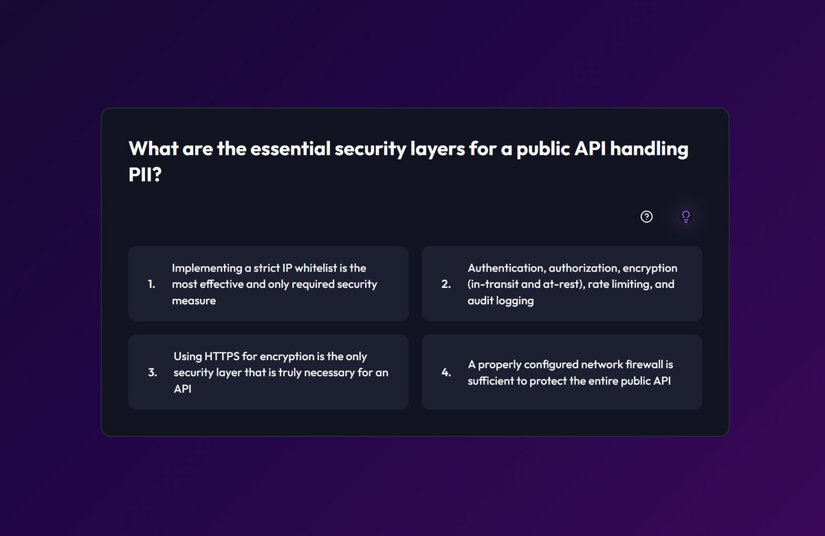 LeetTrivia's tweet photo. Go!
#LeetTrivia #SystemDesign #APIDesign https://t.co/MVkYGNoWO0