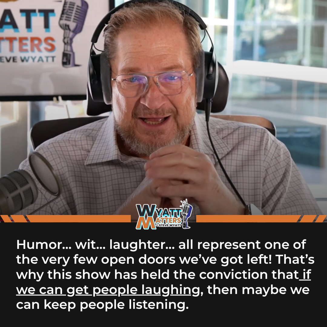 Join <a href="/SteveWyatt26/">Steve Wyatt</a> for new episodes of the syndicated radio show WYATT MATTERS every Sunday in 17 markets and all podcast platforms - WyattMattersShow.com