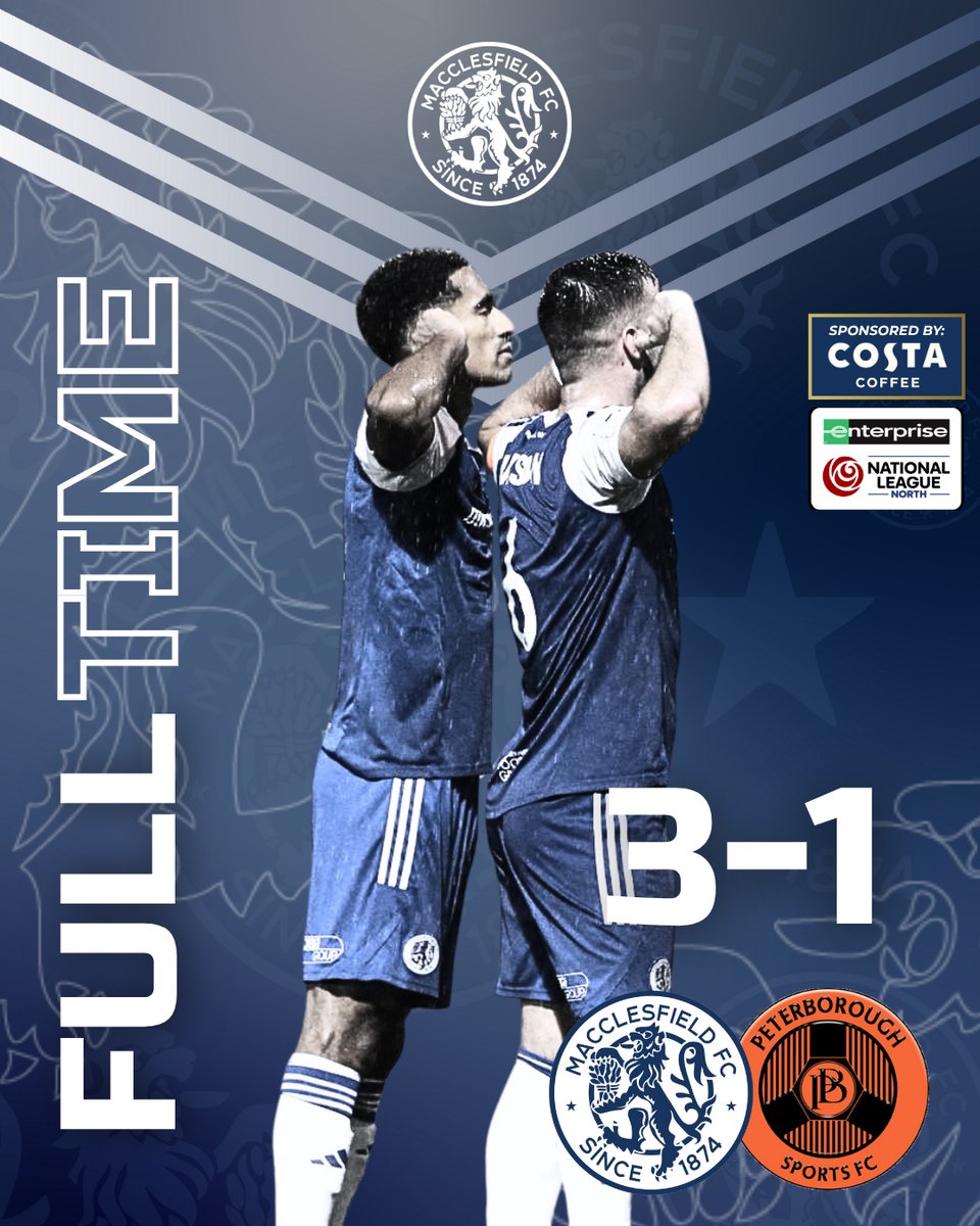 The momentum keeps building 🙌 

FT - Macclesfield FC 3-1 Peterborough Sports