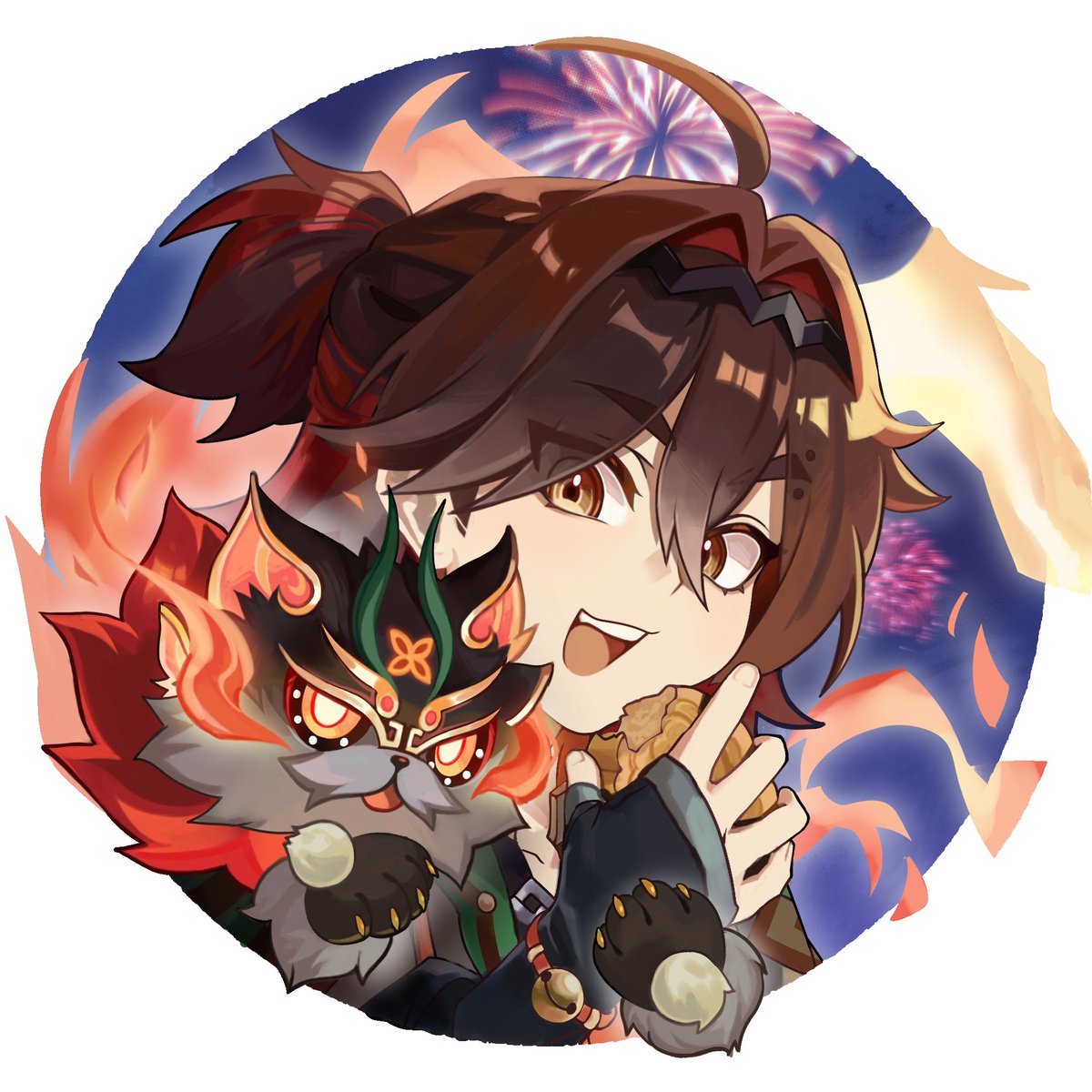 shibiie_'s tweet photo. #嘉明 #元神  🦁🌙🏮 https://t.co/fQXF84yj20