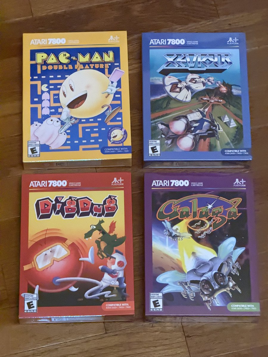 xax66's tweet photo. Mail drop today from Atari - my all time favorite video game Galaga is now in my collection plus a few more https://t.co/NofqOgPyCP