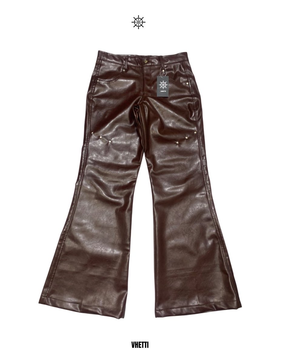 vhettiofficial's tweet photo. Available Now: Vhetti Brown Leather Pants https://t.co/UBKjokUX2S