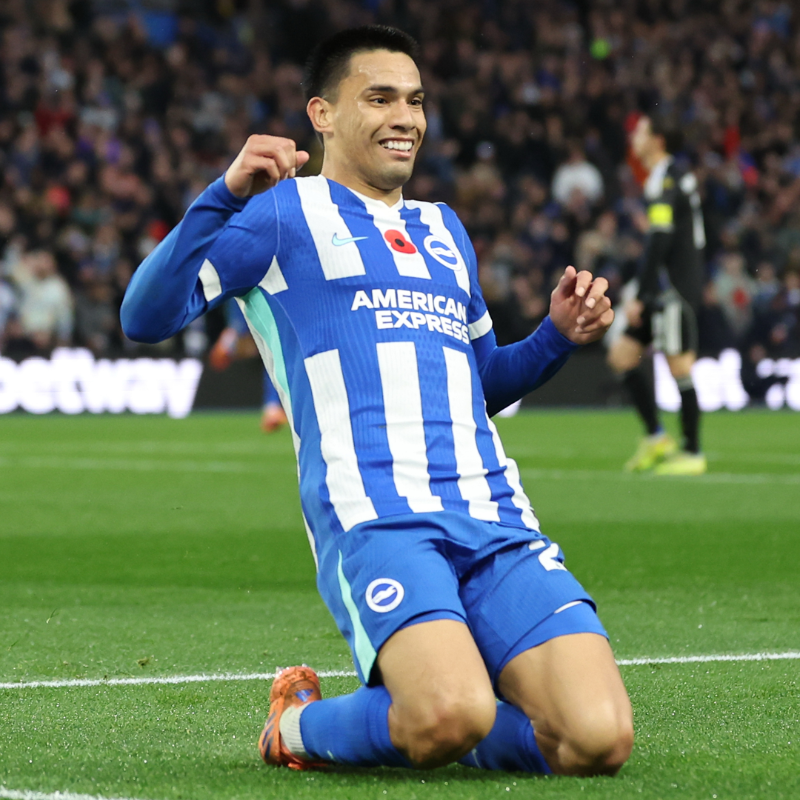 OfficialBHAFC's tweet photo. Diego's double against Leeds has earned him a #PL Player of the Matchweek nomination! 👏