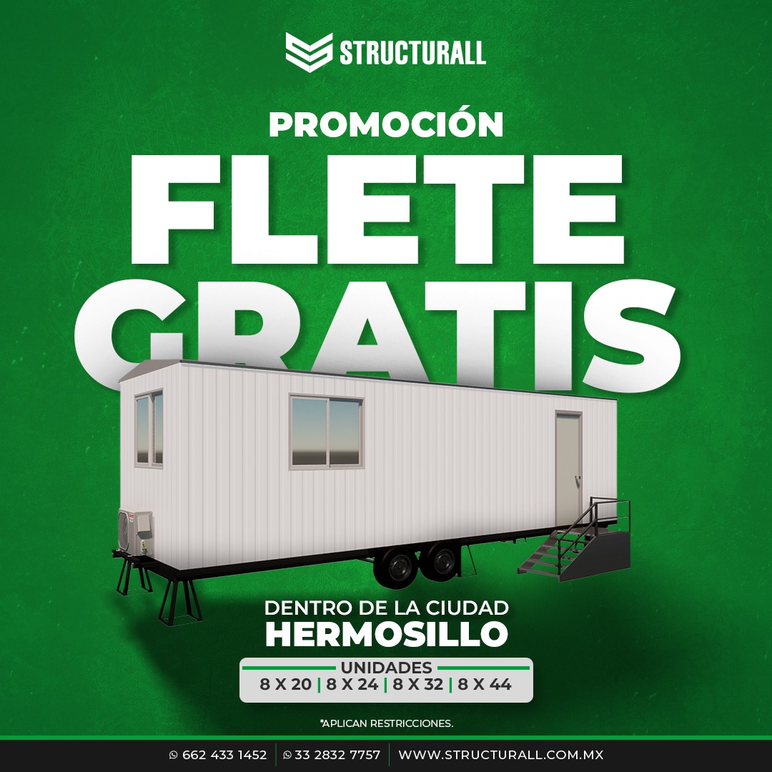 Structurall_mx's tweet image. ⚠️ Hermosillo, Guadalajara y Zacatecas: ¡Las promociones de noviembre ya están rodando! 🚛 Para que sigas trabajando cómodo y seguro:

-
-
-
#Structurall #OficinasMoviles #Sustentabilidad #UnidadesMoviles #SinConstrucción #RentaYVenta #Mexico #Minas #Mineria #Construccion
