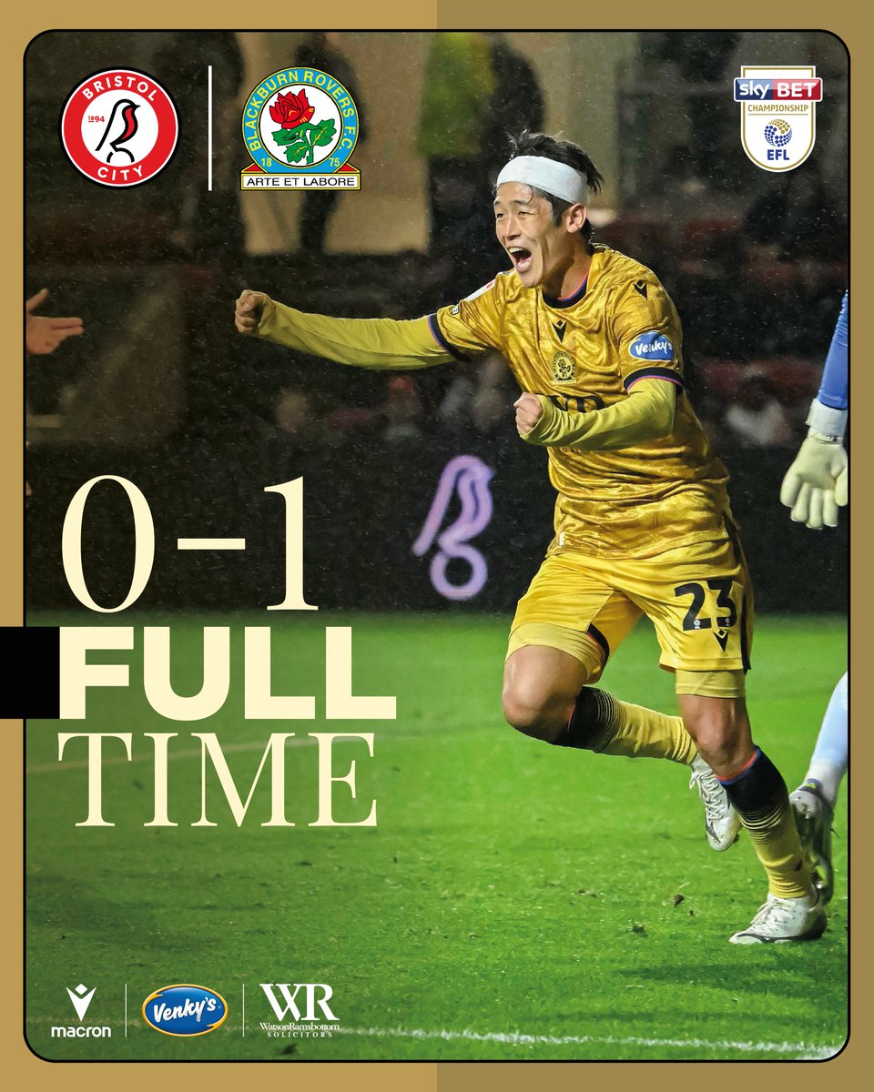 Rovers's tweet image. ⏱️ Full-time: 🍎 #BristolCity 0-1 #Rovers 🌹

Another hard-fought away 𝐖! 💪

#BRCvROV 🔵⚪️