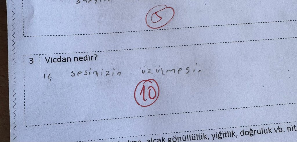 gagahaberyeni's tweet image. Bir öğretmen, öğrencisinin Din Kültürü ve Ahlak Bilgisi sınavında verdiği yanıtı paylaştı.